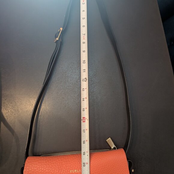 Furla Leather & Suede Hibiscus/Stucco Shoulder Bag - Picture 9 of 11